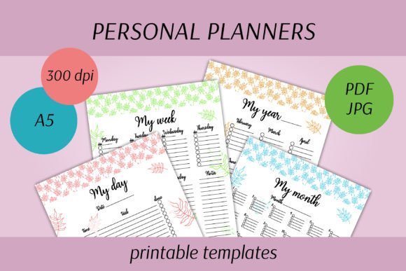 Download Personal Planners | Printable Templates - Printable templates Collection