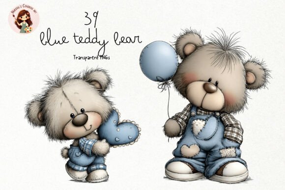 Download Blue Teddy Bear PNG Clipart - Png Collection