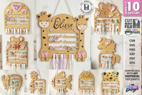 Download Wall Baby Bow Holders Laser Cut Bundle - Premium Bundle