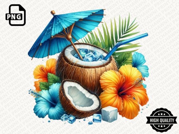 Download Watercolor Summer Beach Clipart PNG - Png Collection