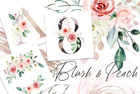Download Watercolor Flowers Pink and Peach. - Pink Collection
