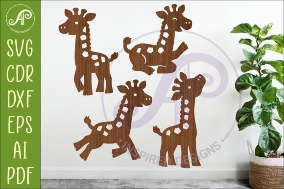 Download Giraffe SVG Laser Cut File Cute Animal 2 - Laser cut Collection