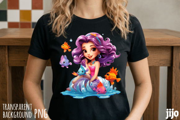 Download Mermaid Fish Ocean Cartoon PNG - Png Collection