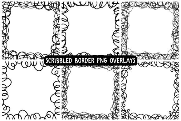 Download Hand Drawn Scribble Border PNG Set - Png Collection