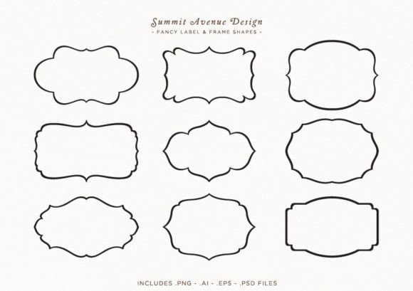 Download Label Frames Badge Shapes Vector PNG - Png Collection