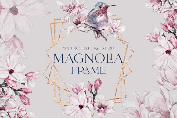 Download Watercolor Floral Rose Gold Frame PNG - Png Collection