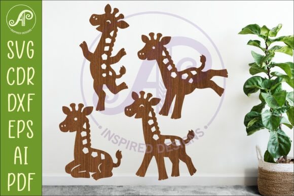 Download Giraffe SVG Laser Cut File Cute Animal 1 - Laser cut Collection