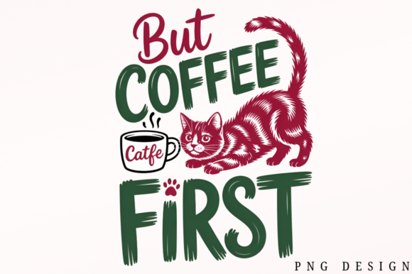 Download Cat Drink Coffee Funny PNG Design - Png Collection