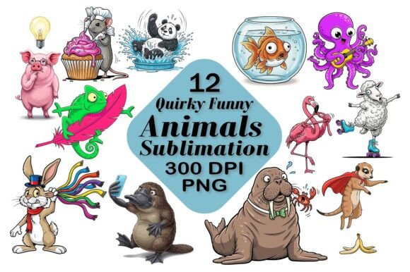 Download Funny Animals Sublimation PNG - Png Collection
