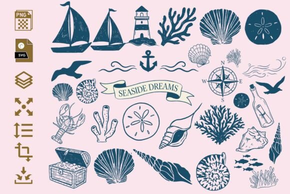 Download Nautical Clipart Set- PNG &amp; SVG Bundle - Png Collection