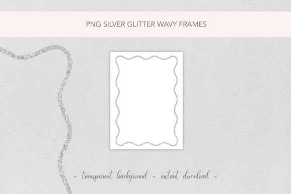 Download Silver Glitter Wavy Border PNG - Png Collection