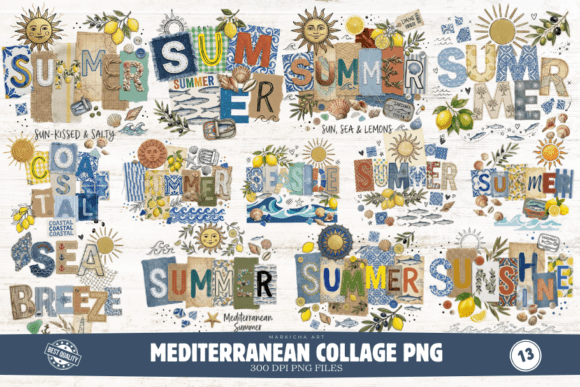 Download Mediterranean Collage PNG Sublimation - Png Collection