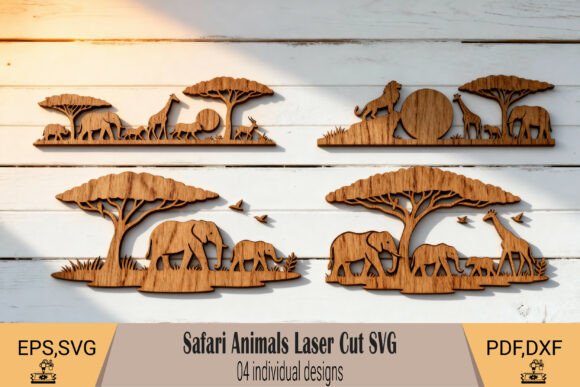 Download Safari Animals Laser Cut SVG - Laser cut Collection