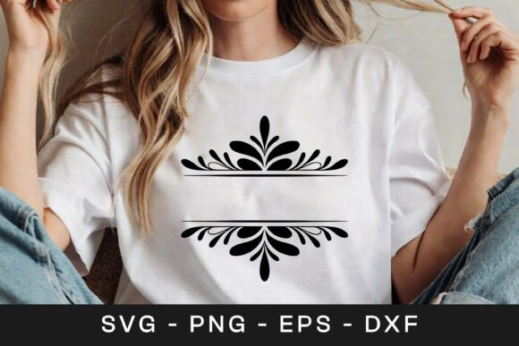 Download Floral Divider Frame Design SVG PNG - Png Collection