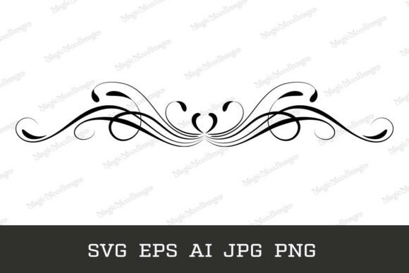 Download Floral Ornament Text Divider SVG PNG EPS - Png Collection