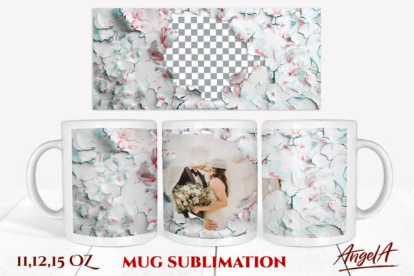 Download Photo Frame Mug, Floral Frame PNG - Png Collection