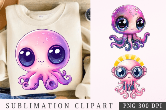 Download Kawaii Cute Baby Octopus PNG - Png Collection
