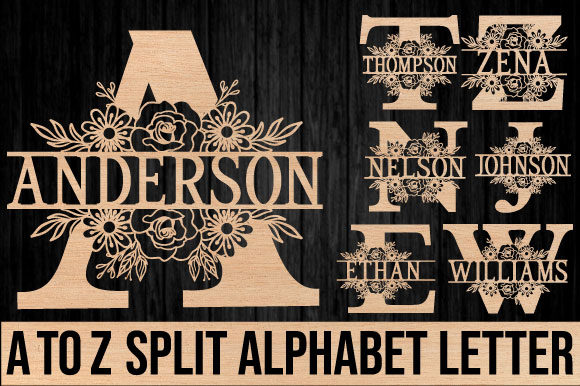 Download Alphabet Monogram Letter Laser Cut - Premium Bundle