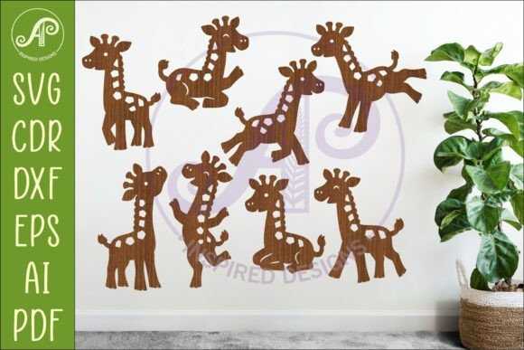 Download Giraffe SVG Laser Cut File Cute Animals - Laser cut Collection
