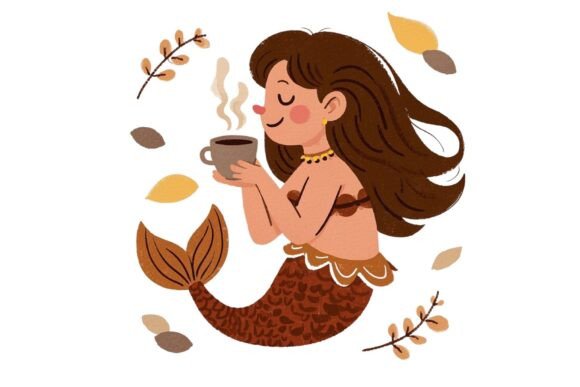 Download Retro Cartoon Mermaid Clipart PNG - Png Collection