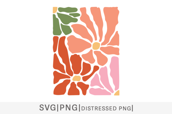 Download Retro Groovy Wild Flowers SVG PNG - Png Collection