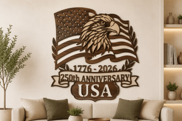 Download American 250th Anniversary Laser Cut SVG - Premium Resources