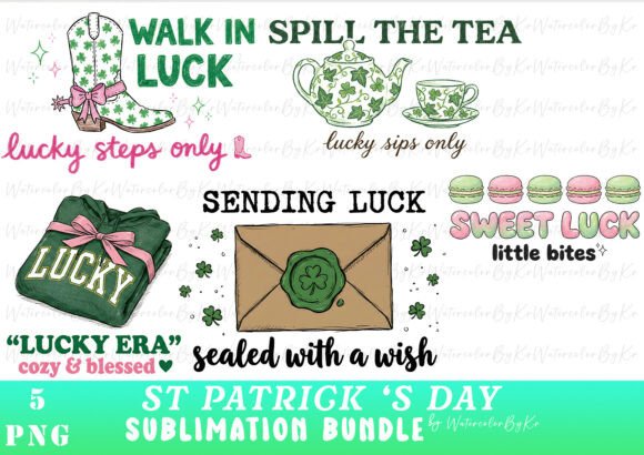 Download Lucky Patrick's Day Bundle Clipart PNG - Png Collection
