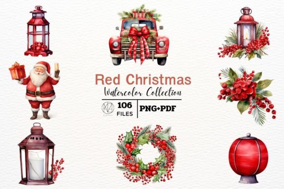 Download Christmas Watercolors Png - Png Collection