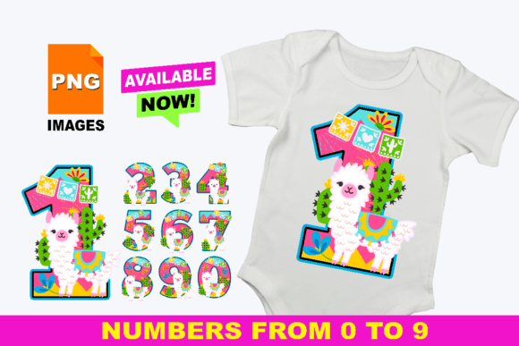 Download Llama Numbers 0-9 Clip Art Set PNG - Png Collection