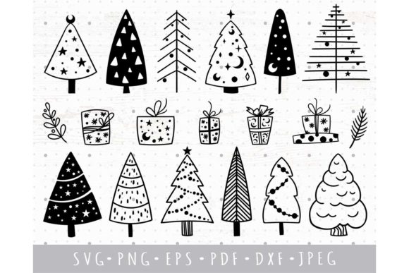 Download Scandi Modern Christmas Tree SVG PNG Set - Png Collection