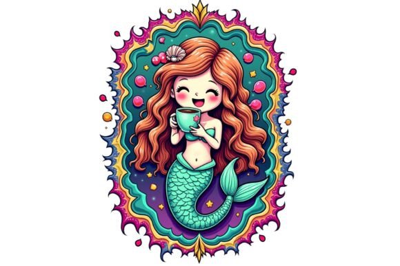 Download Retro Cartoon Mermaid Clipart PNG - Png Collection