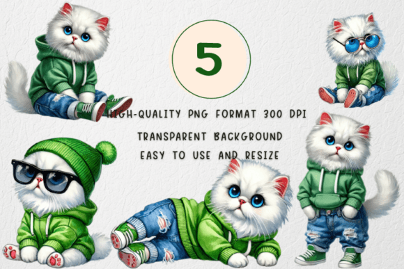Download Cat Hip Hop PNG Cool Cat Clipart - Png Collection