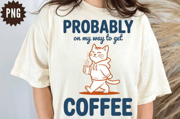 Download Funny Coffee Cat PNG Sublimation Design - Png Collection
