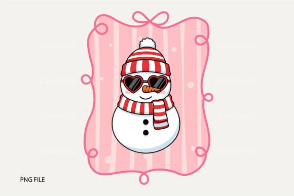 Download Cool Snowman Coquette Frame PNG - Png Collection