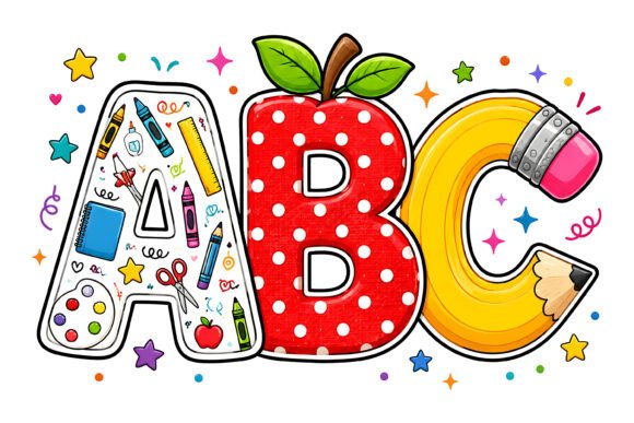 Download Cute ABC School Alphabet PNG - Png Collection
