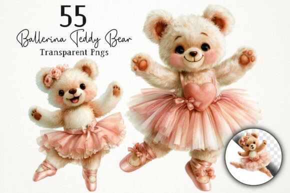 Download Ballerina Teddy Bear PNG Clipart - Png Collection