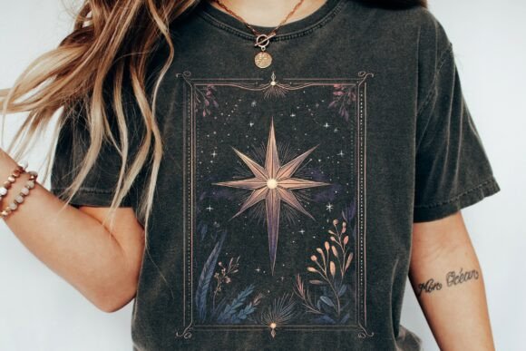 Download Celestial Star and Botanical Frame Png - Png Collection
