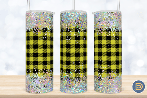 Download Holographic Glitter Plaid Tumbler PNG - Png Collection