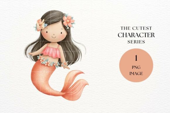 Download Tropical Flower Mermaid PNG - Png Collection