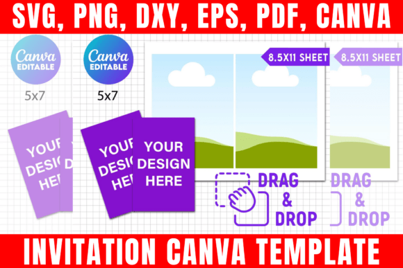 Download Invitation Canva Editable Template - Canva editable Collection