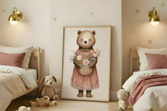 Download Blush Pink Kids Room Mockup - Pink Collection